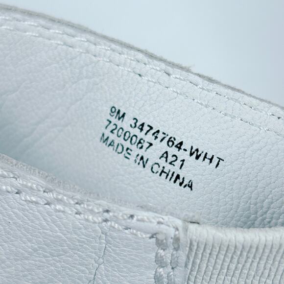 Frye BRIELLE Back Zip Ankle Block Heel Leather Sandals in White 9 M NWOB $349 - Picture 13 of 15